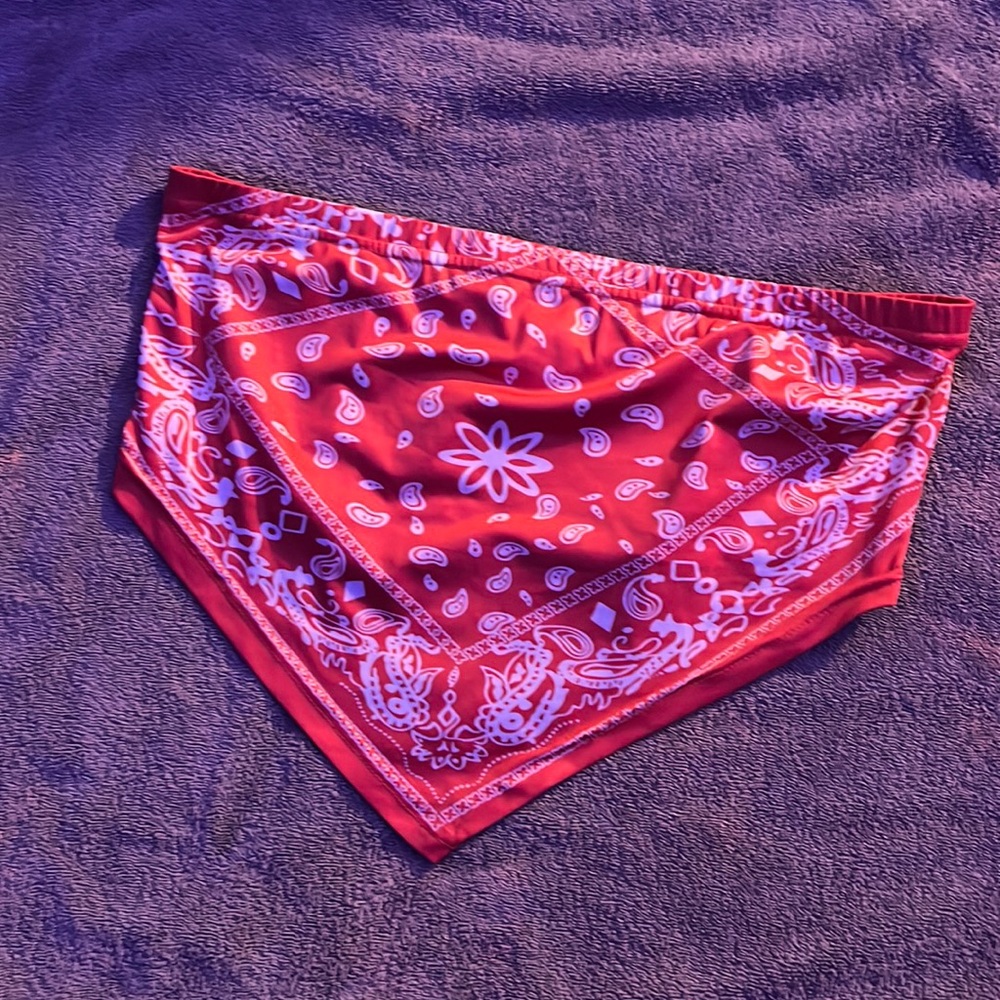 orange crop top
